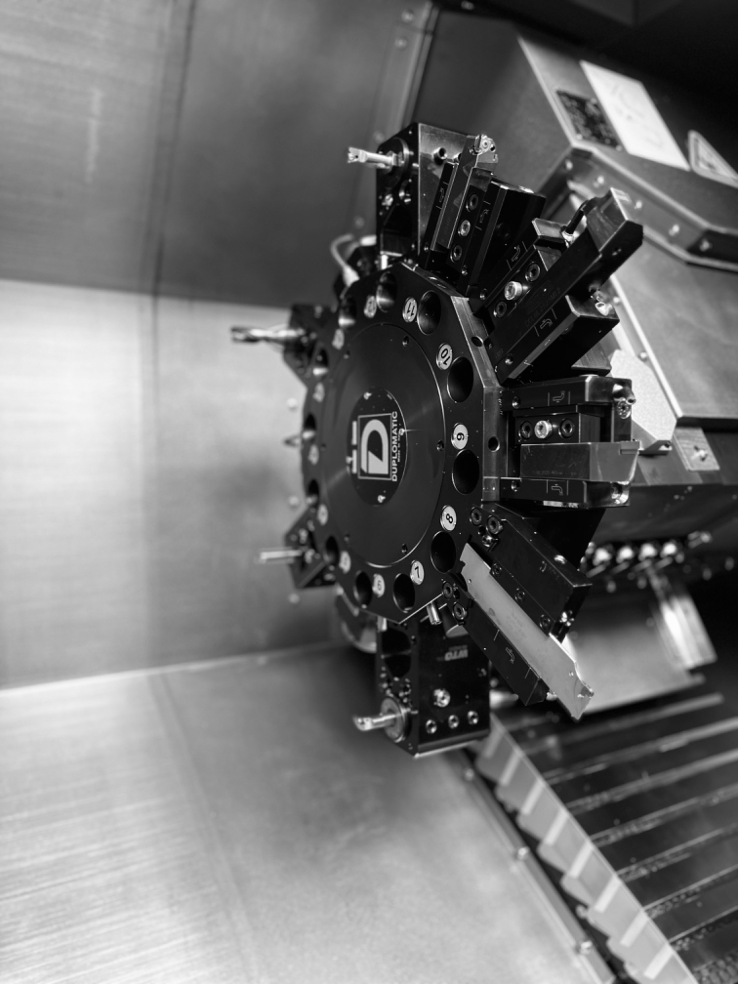 Tool turret of a CNC lathe