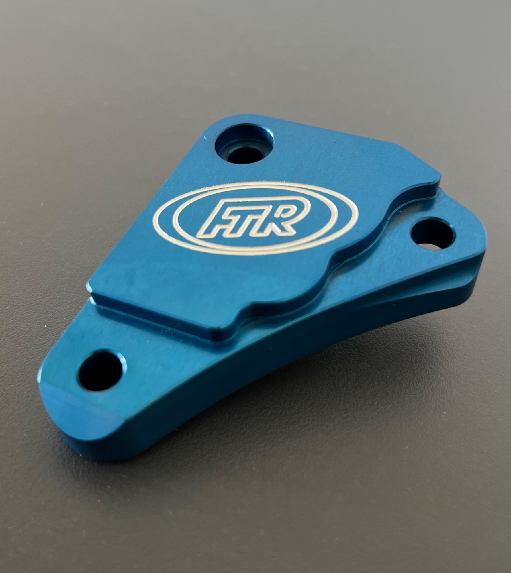 Blue anodized milled part