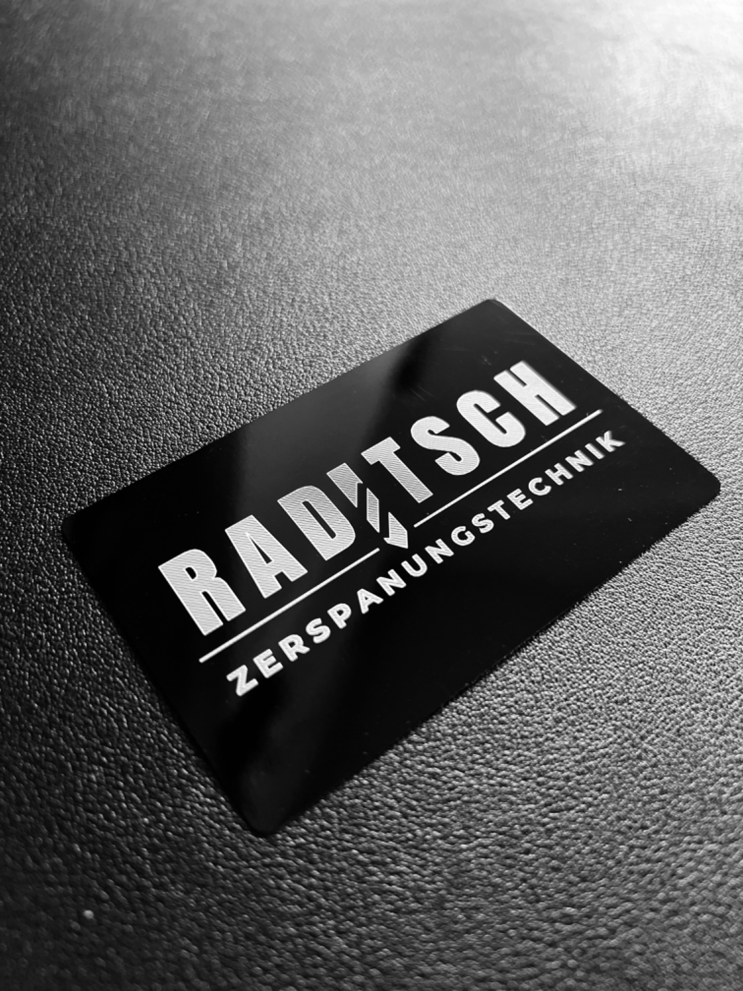 Laser marking on a metal card